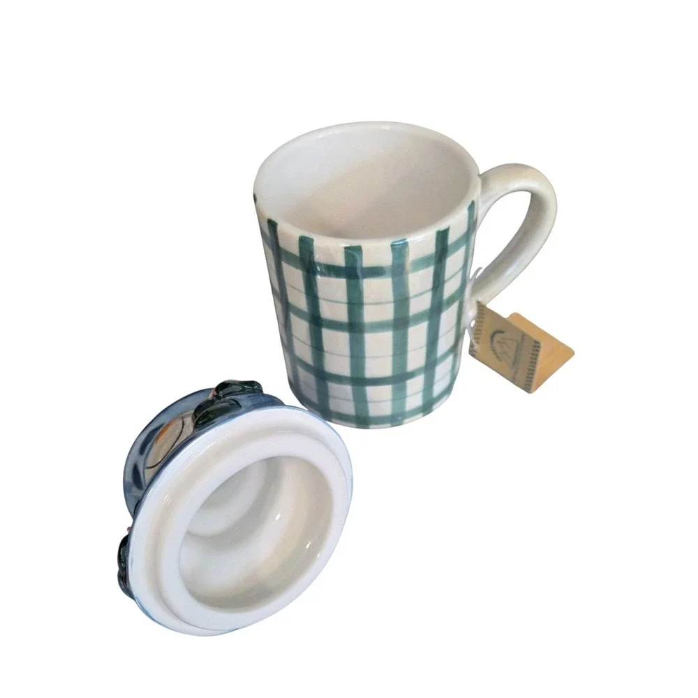 Crazy Mountain plaid ceramic